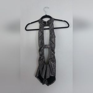 IHeartRaves Silver Bodysuit (small)